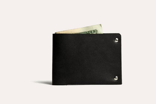 Men’s Unstitched Leather Billfold Wallet (2 color options)