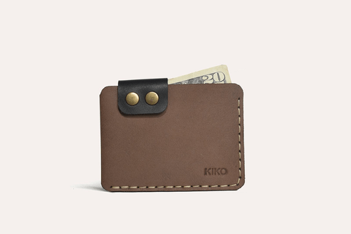 Slim Money Fold and Card Holder Wallet (Brown)
