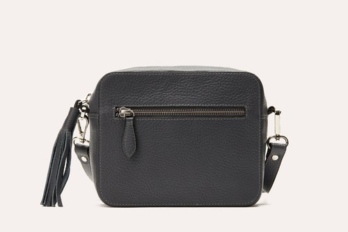 Women’s Loveable Crossbody Bag, Pebble Leather (Blue, Black)