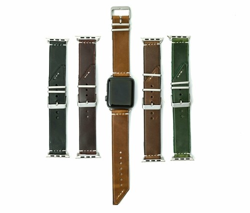 Leather Apple Watch Band – Classic (5 Color Options)